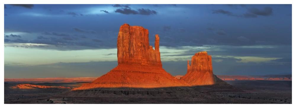 Monument Valley, Arizona-Paper Art-74"x26"