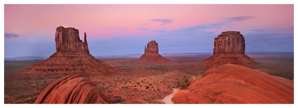 Mittens in Monument Valley, Arizona-Paper Art-74"x26"