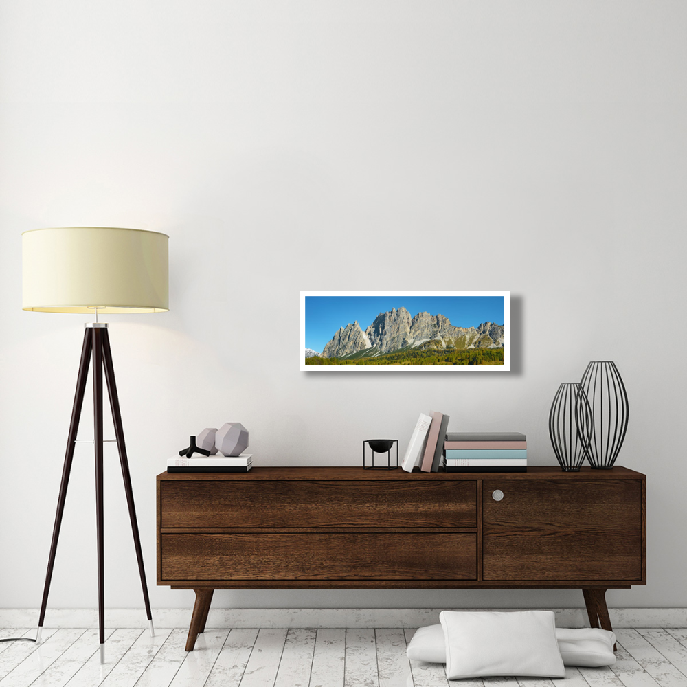Pomagagnon and larches in autumn, Cortina d'Ampezzo, Dolomites, Italy-Paper Art-38&quotx14"