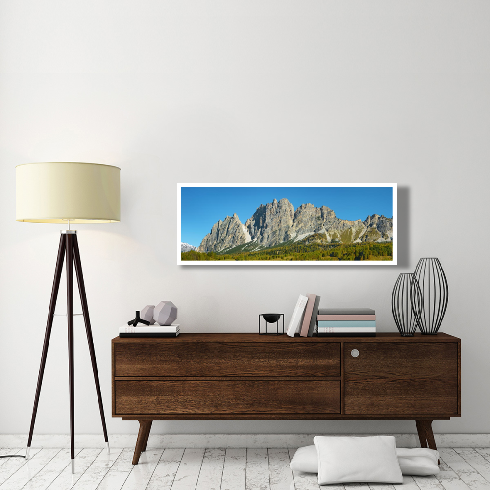 Pomagagnon and larches in autumn, Cortina d'Ampezzo, Dolomites, Italy-Paper Art-56&quotx20"