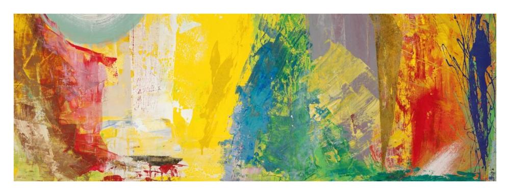 Musica per occhi che brillano-Paper Art-38"x14"