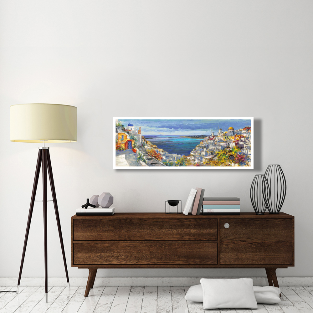 Santorini-Paper Art-56&quotx20"