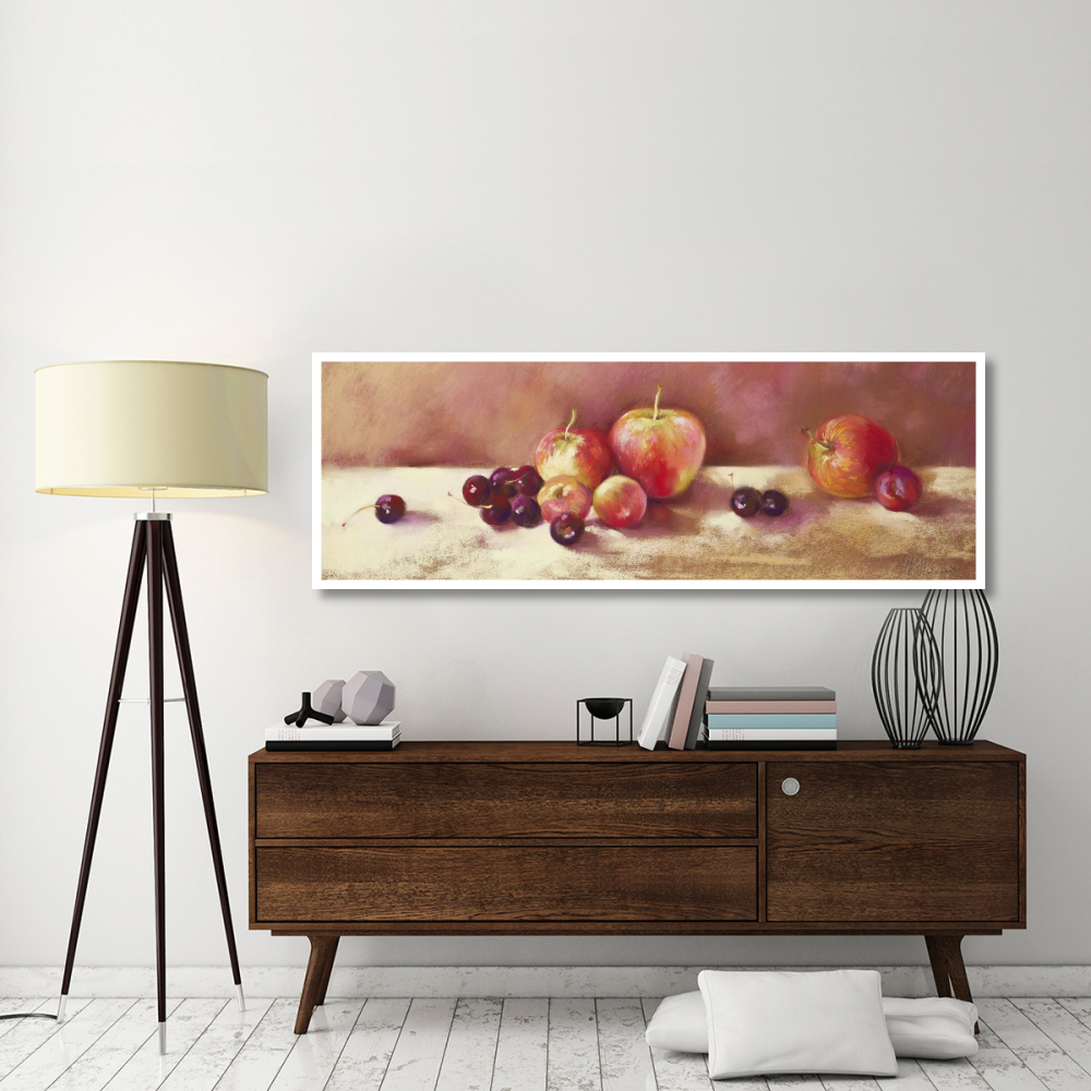 Cherries and Apples-Paper Art-74&quotx26"