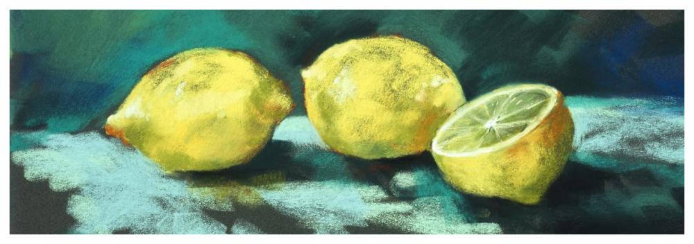 Lemons-Paper Art-74"x26"