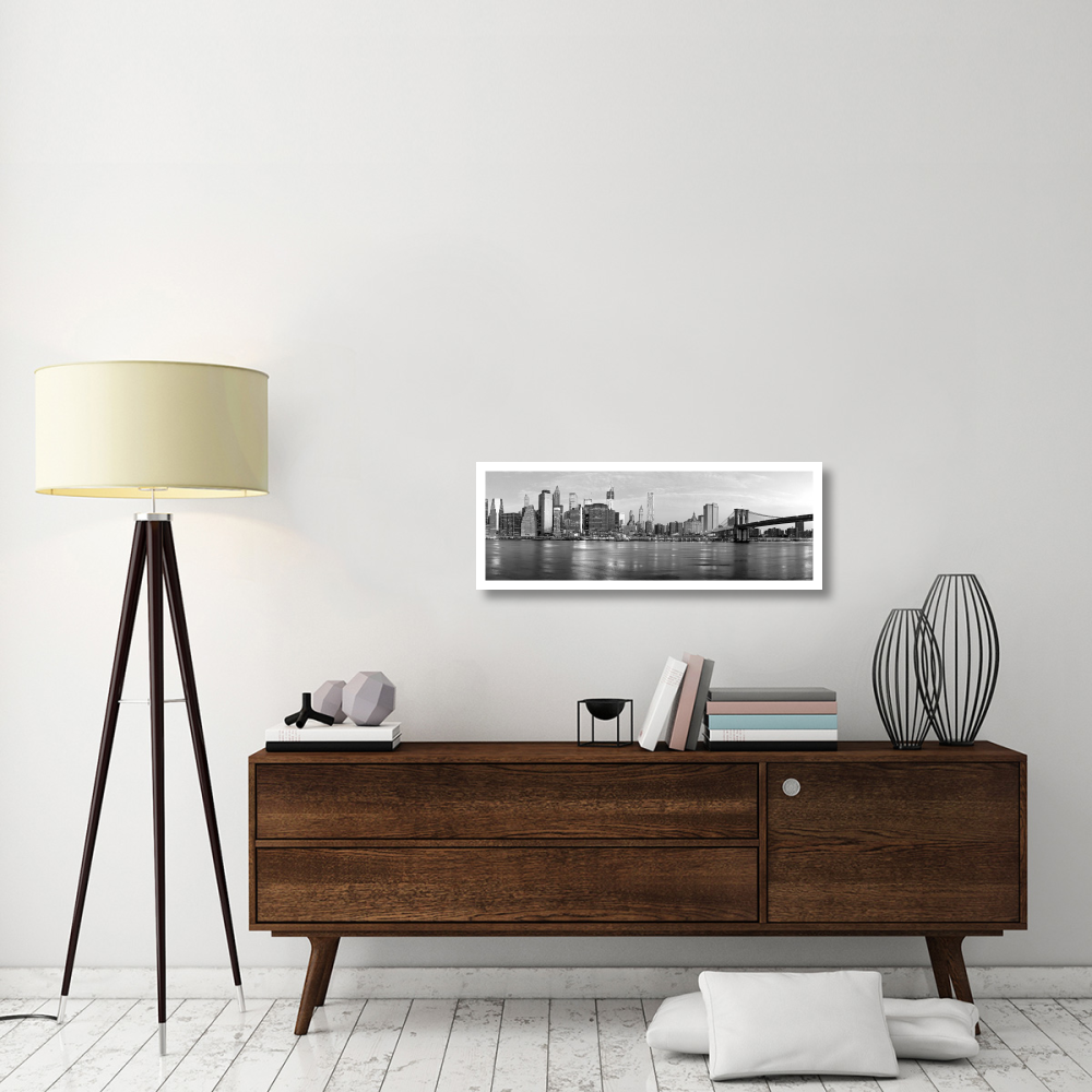 Manhattan and Brooklyn Bridge, NYC-Paper Art-38&quotx14"