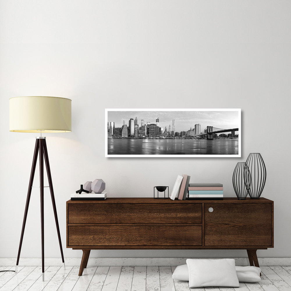 Manhattan and Brooklyn Bridge, NYC-Paper Art-56&quotx20"