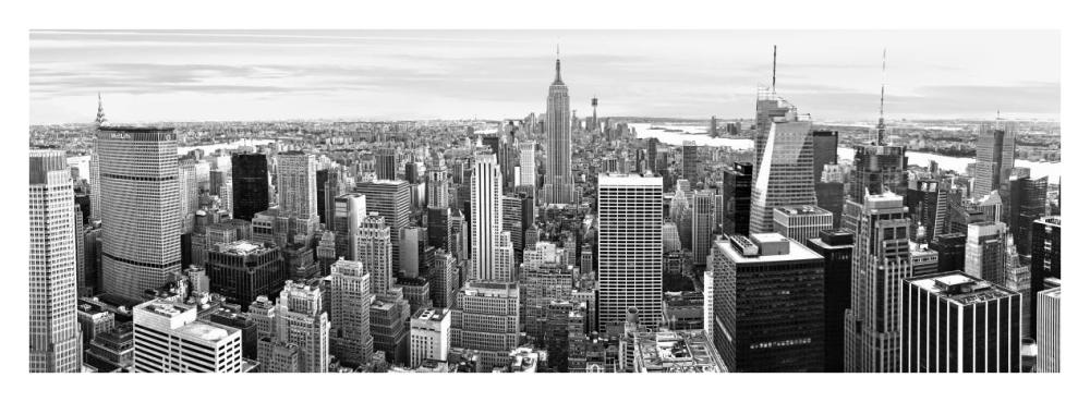 Midtown Manhattan, NYC-Paper Art-38"x14"