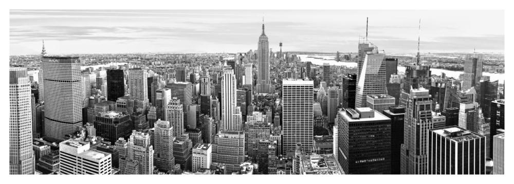 Midtown Manhattan, NYC-Paper Art-56"x20"