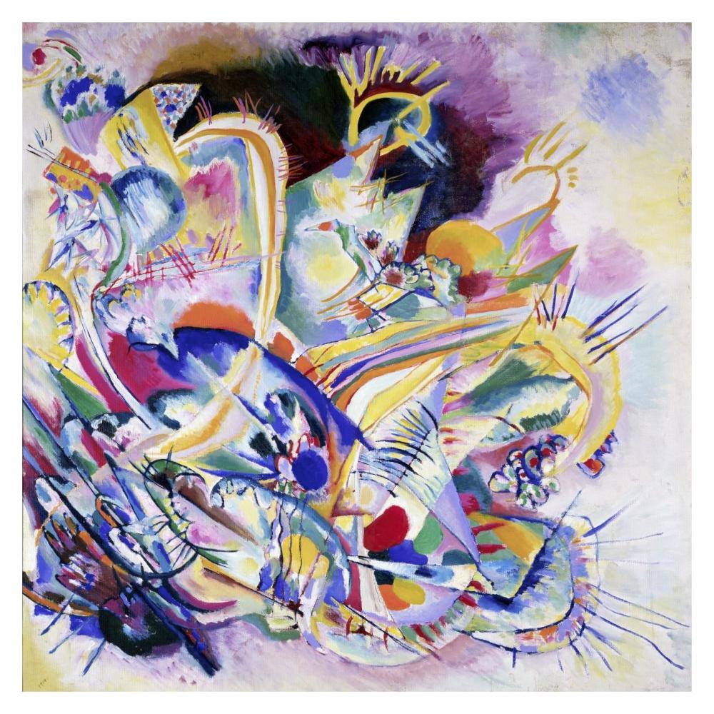 Improvisation Painting-Paper Art-32"x32"