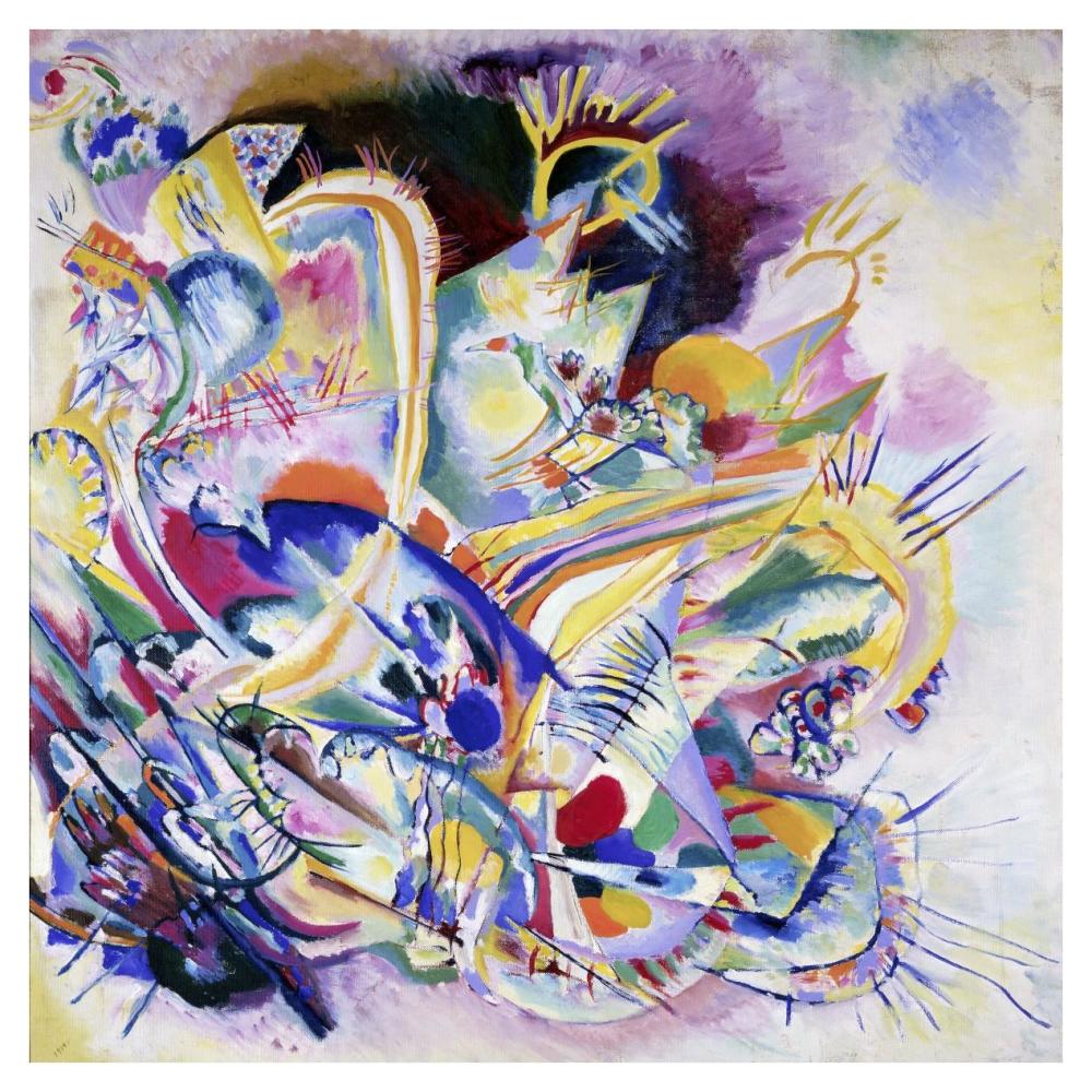 Improvisation Painting-Paper Art-38"x38"