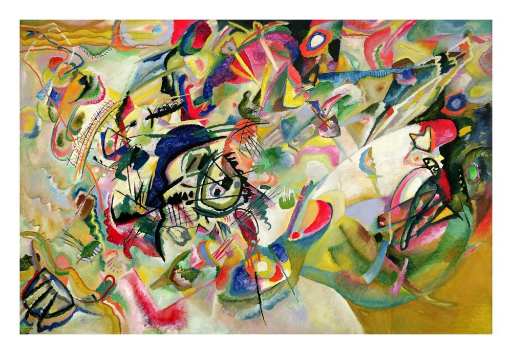 Composition No. 7-Paper Art-26"x18"