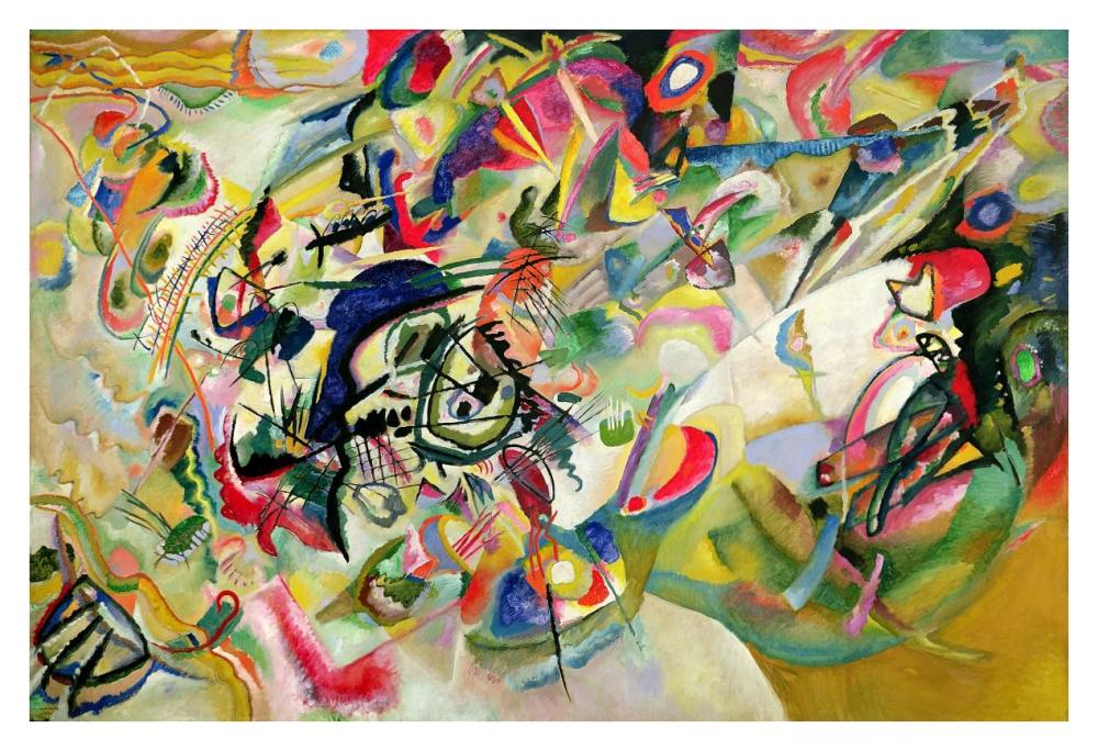 Composition No. 7-Paper Art-38"x26"
