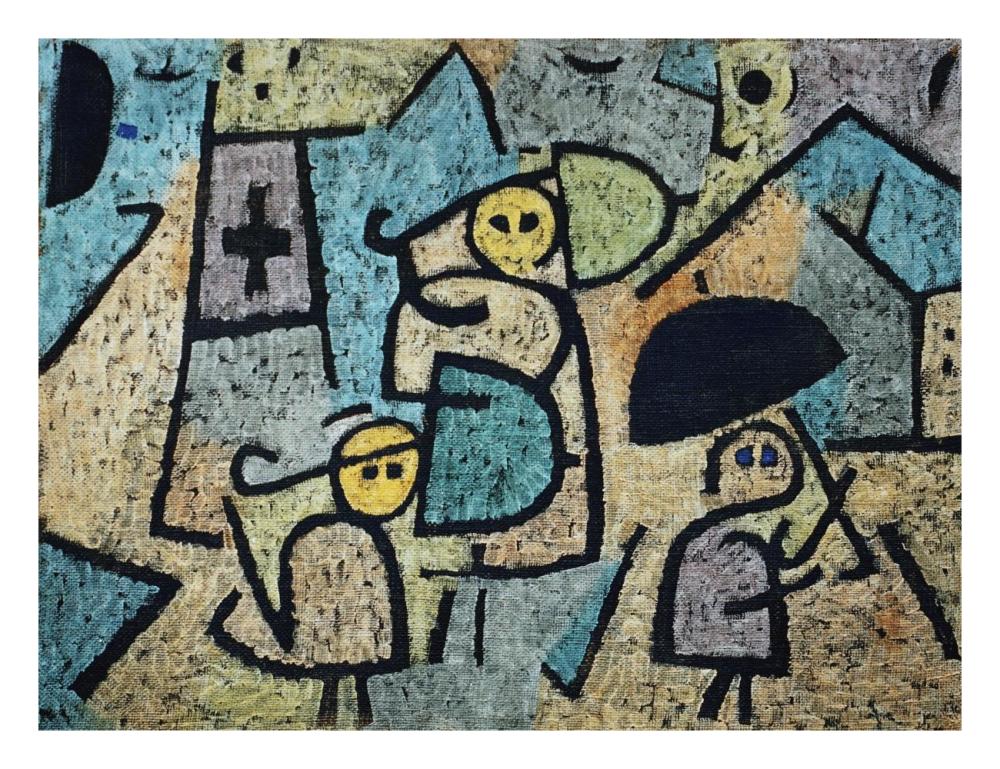 Protected Children-Paper Art-26"x20"
