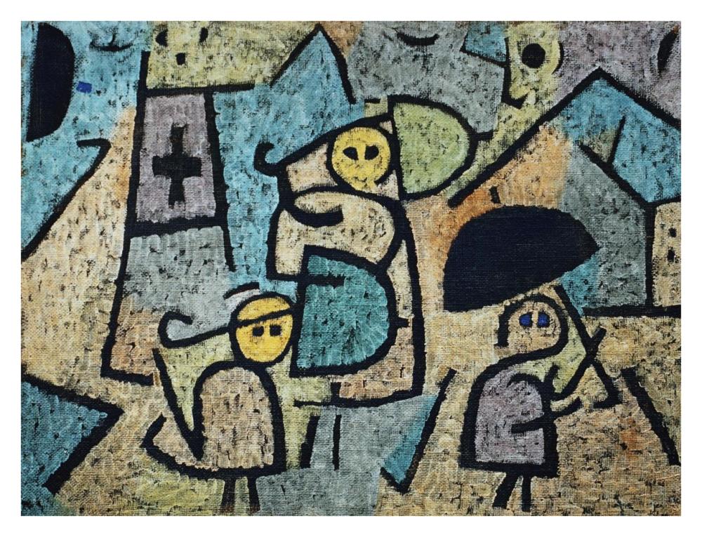 Protected Children-Paper Art-34"x26"