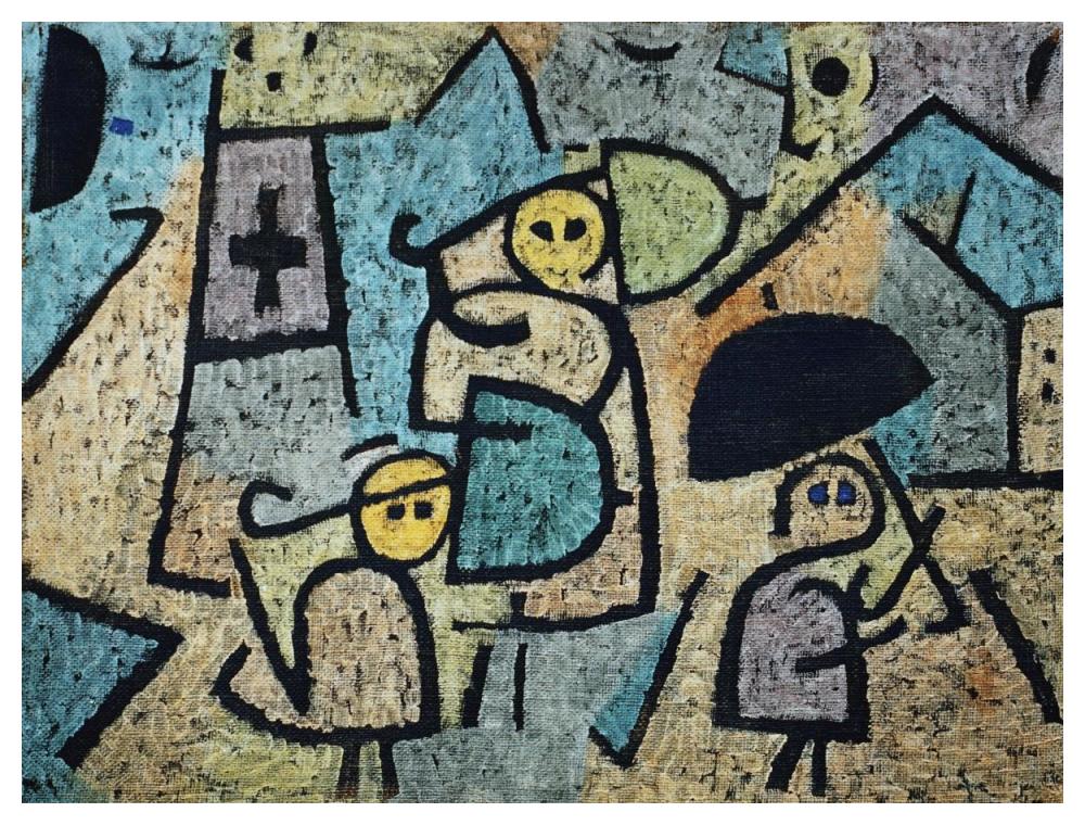 Protected Children-Paper Art-50"x38"