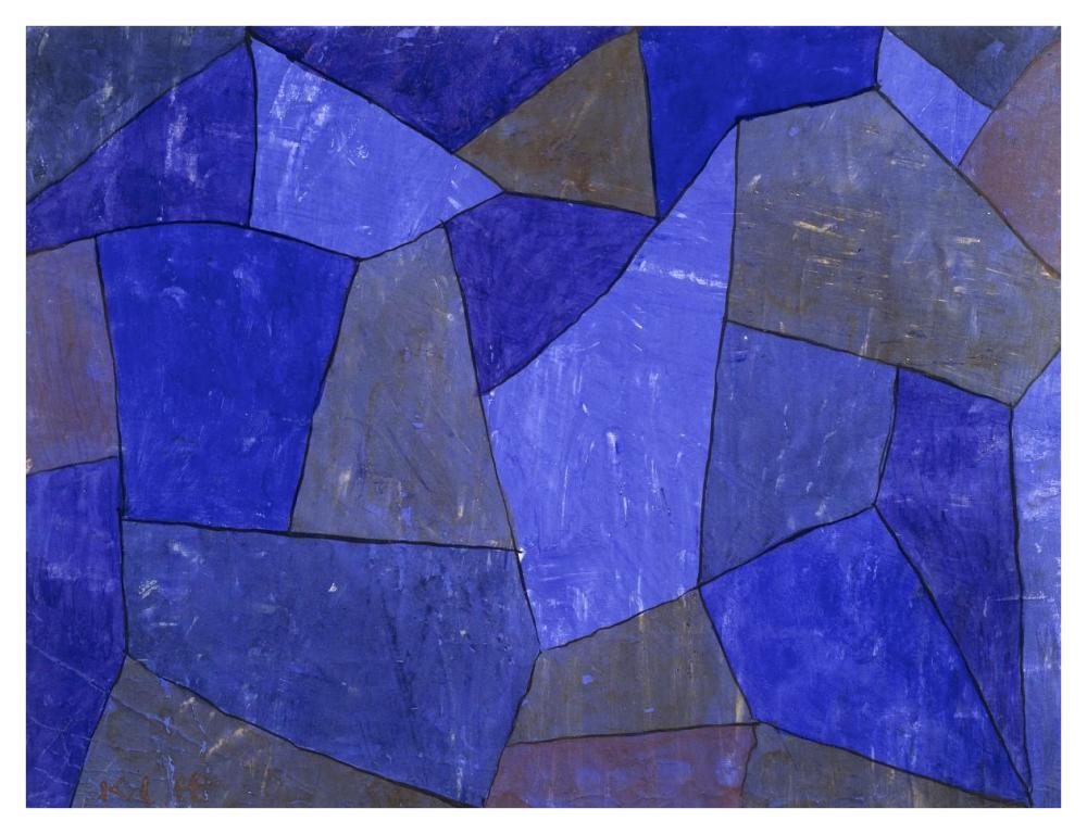 Rocks at Night-Paper Art-42"x32"