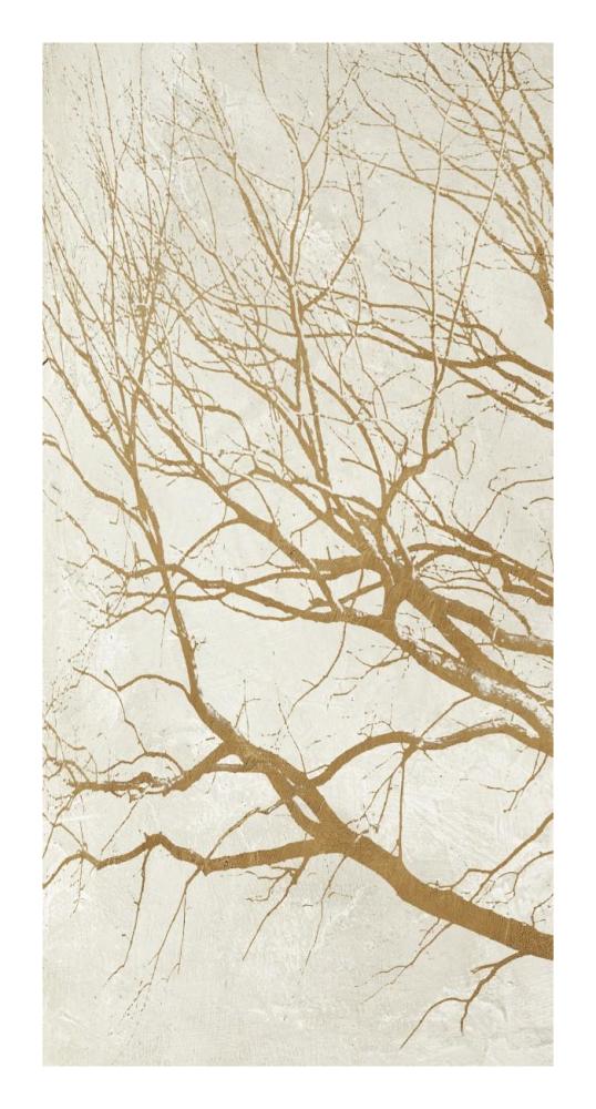 Golden Tree I-Paper Art-14"x26"