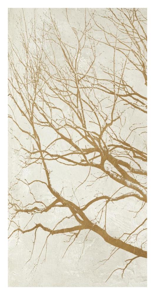 Golden Tree I-Paper Art-20"x38"