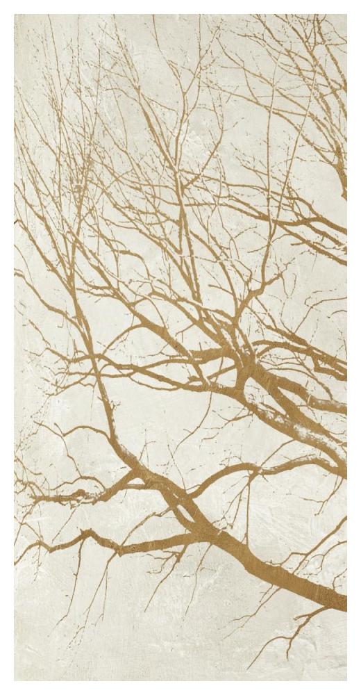 Golden Tree I-Paper Art-26"x50"