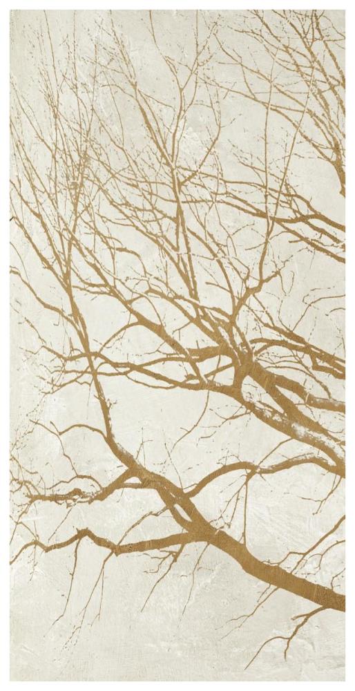 Golden Tree I-Paper Art-38"x74"