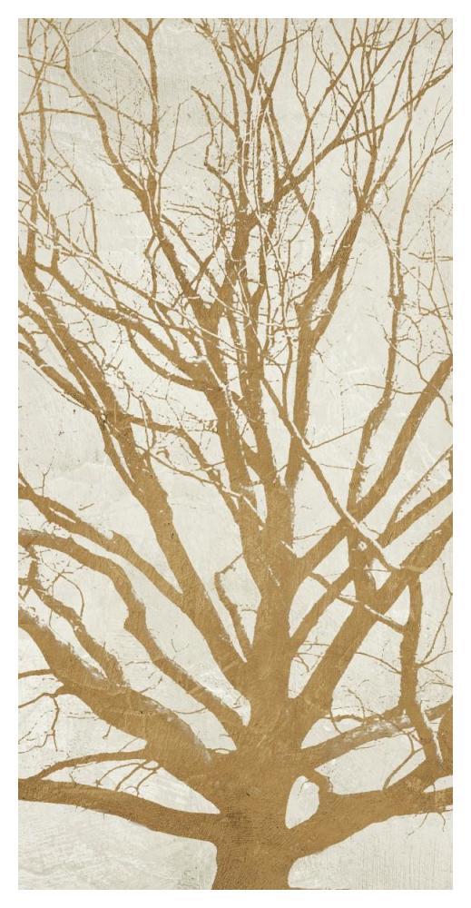 Golden Tree II-Paper Art-26"x50"