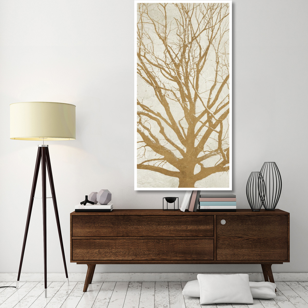 Golden Tree II-Paper Art-38&quotx74"