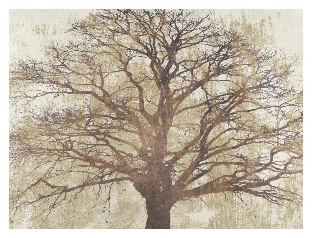 Sacred Oak-Paper Art-18"x14"