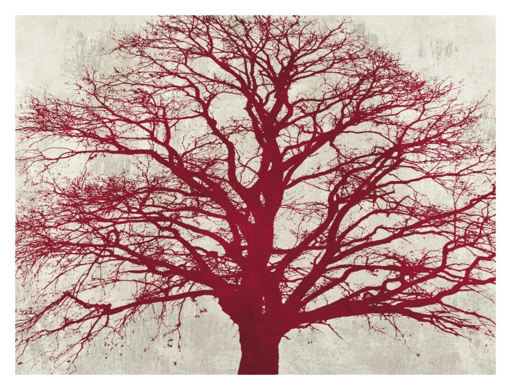 Purple Oak-Paper Art-34"x26"