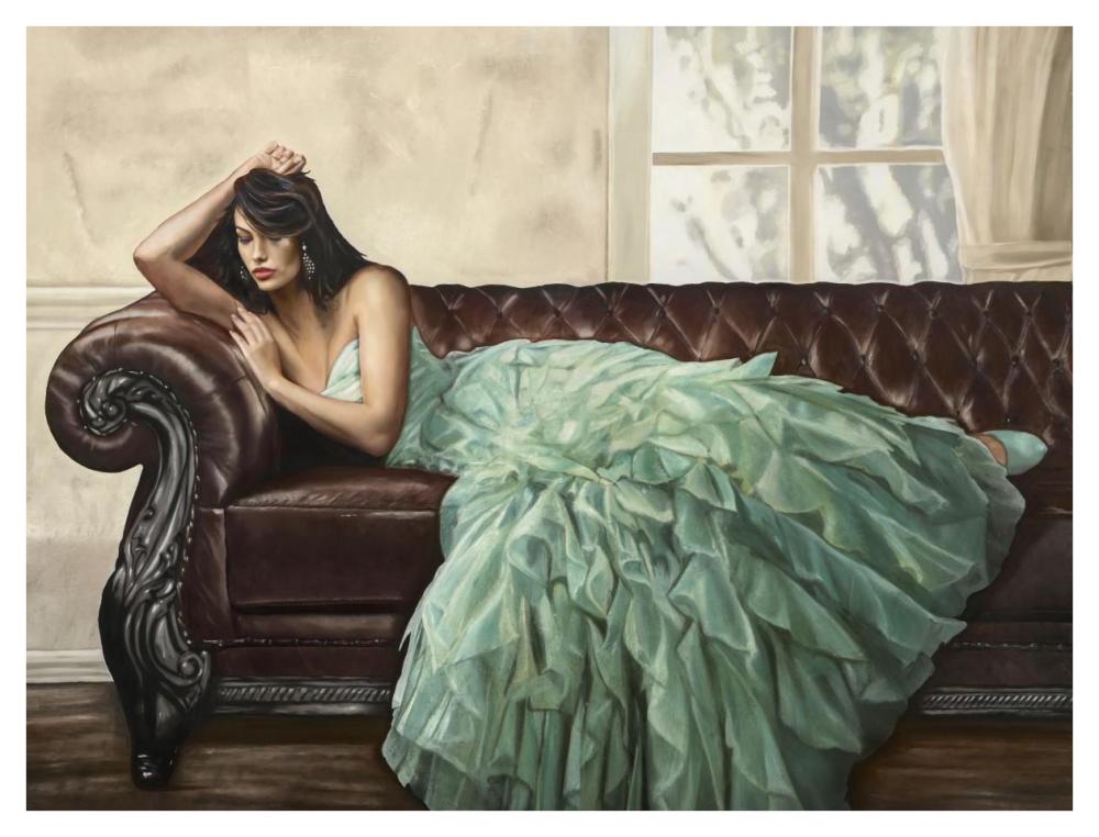 Aquamarine Beauty-Paper Art-42"x32"