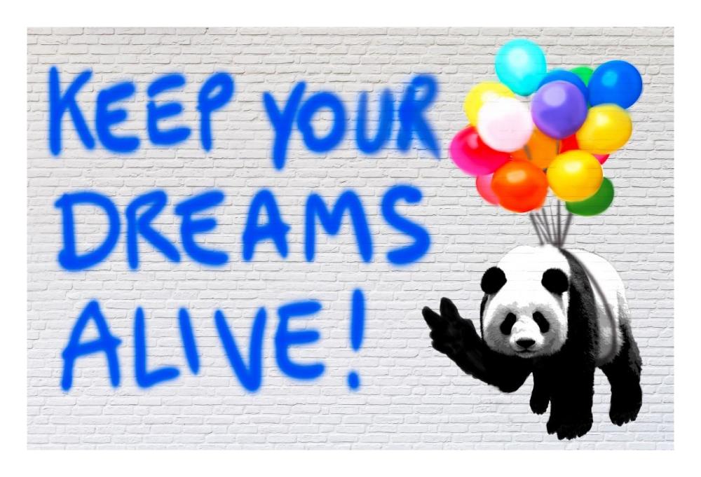 Keep your dreams alive!-Paper Art-26"x18"