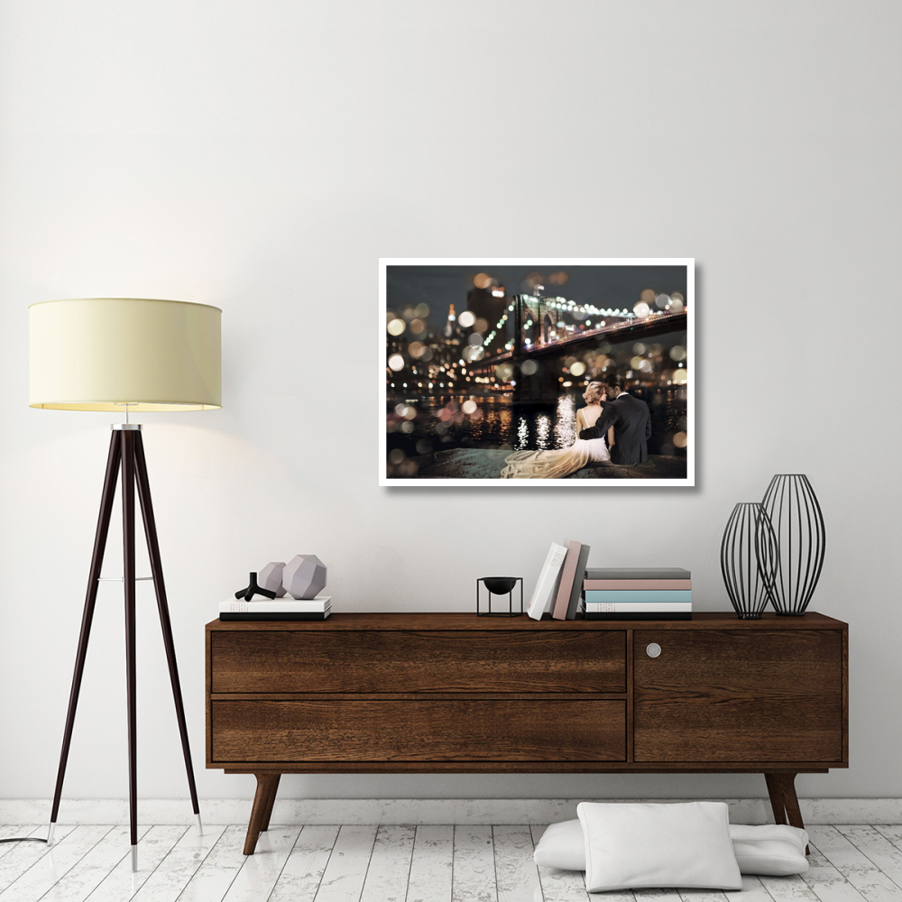 Kissing in a NY Night-Paper Art-42&quotx30.4"