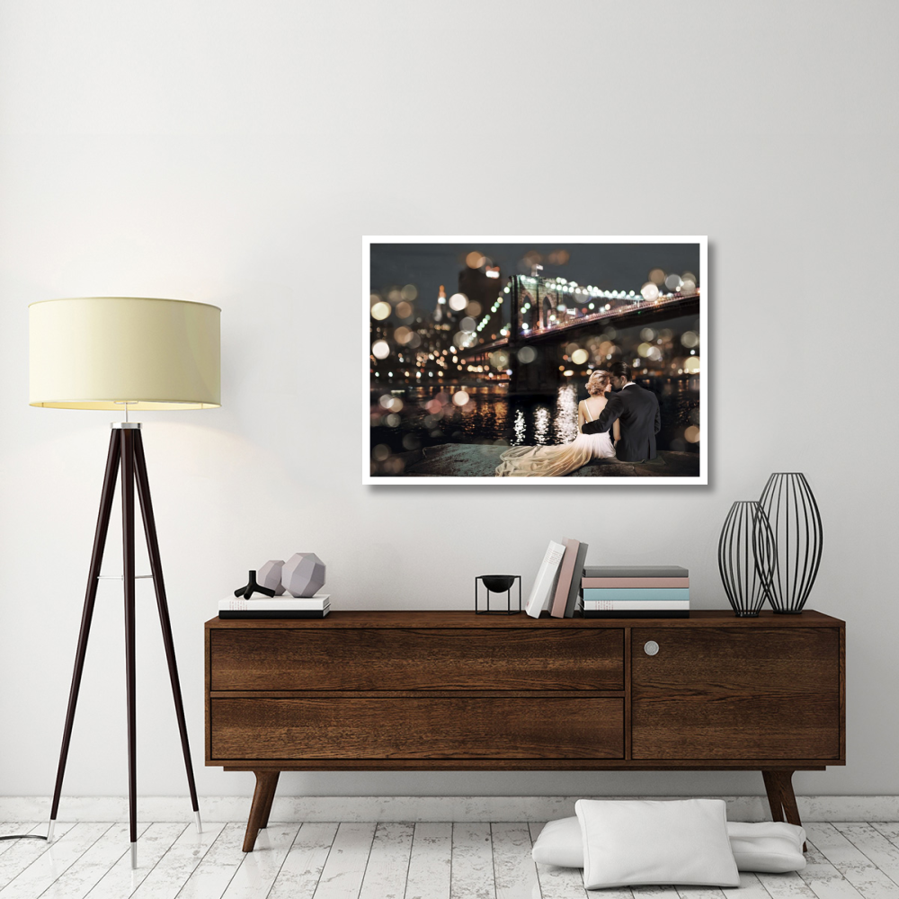 Kissing in a NY Night-Paper Art-46&quotx33.24"