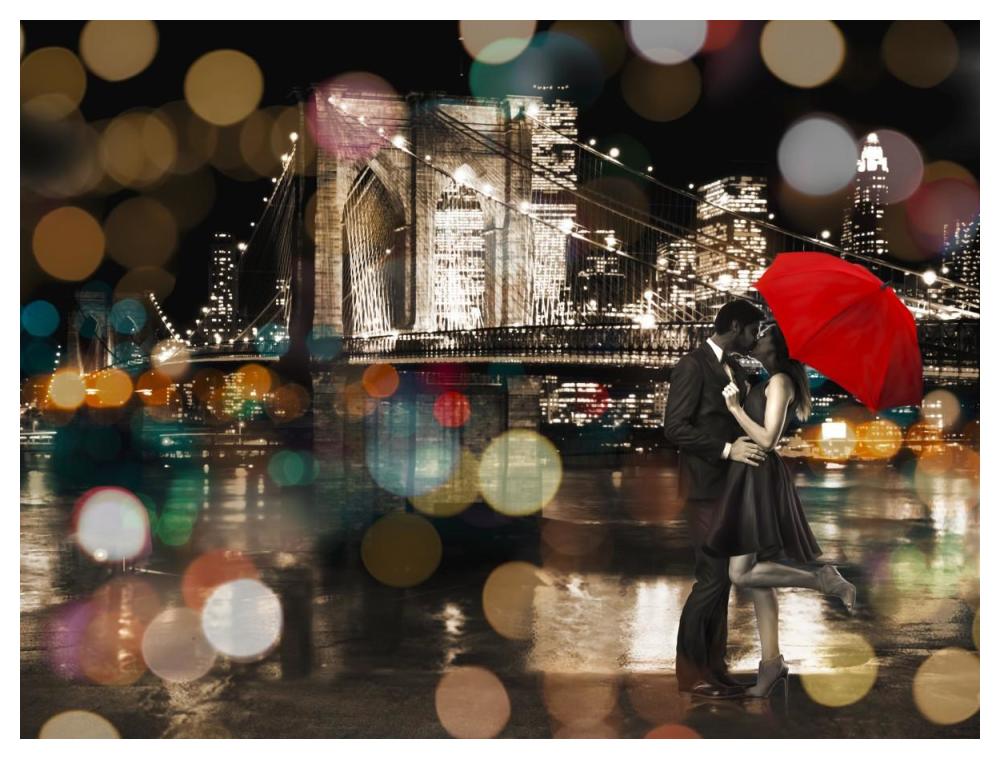 A Kiss in the Night-Paper Art-50"x38"