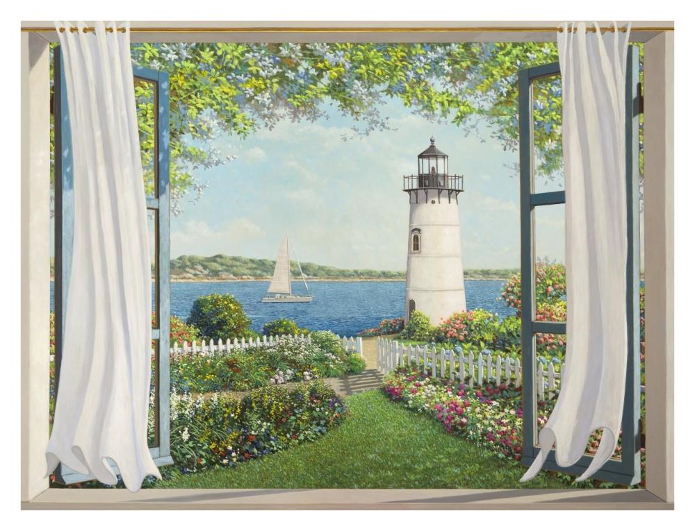 Finestra sul faro-Paper Art-34"x26"