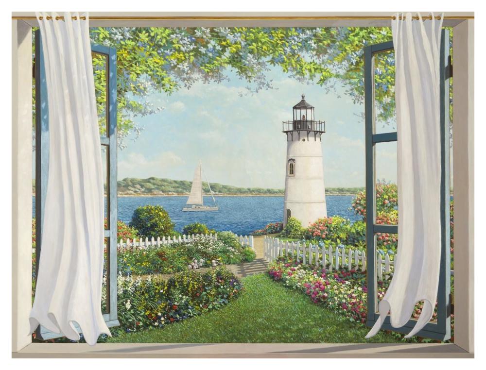Finestra sul faro-Paper Art-42"x32"