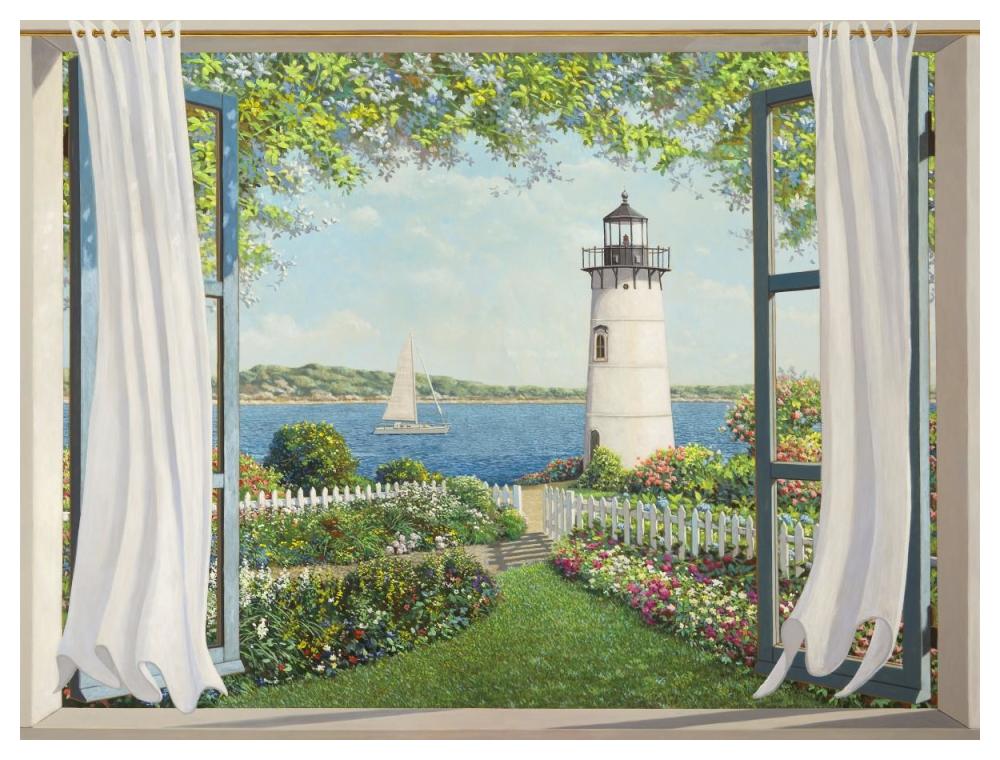 Finestra sul faro-Paper Art-50"x38"