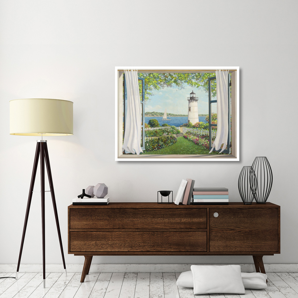 Finestra sul faro-Paper Art-50&quotx38"