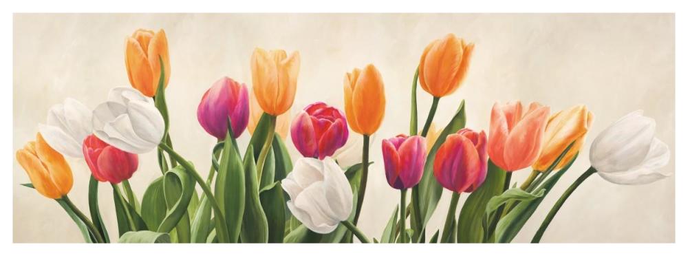 Nel mio giardino-Paper Art-56"x20"