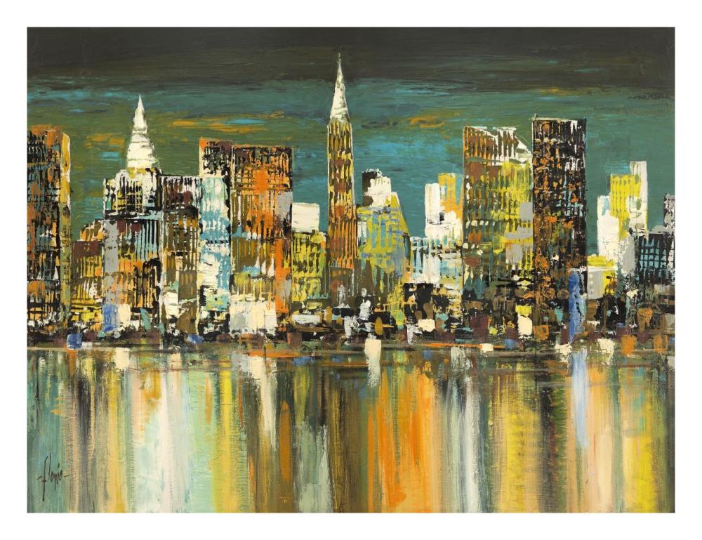 Le mille luci di New York-Paper Art-26"x20"