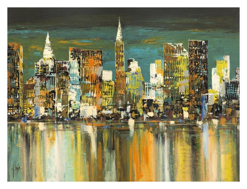 Le mille luci di New York-Paper Art-34"x26"