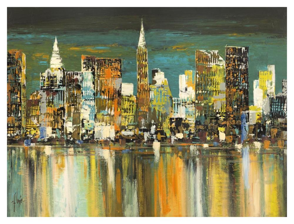 Le mille luci di New York-Paper Art-42"x32"