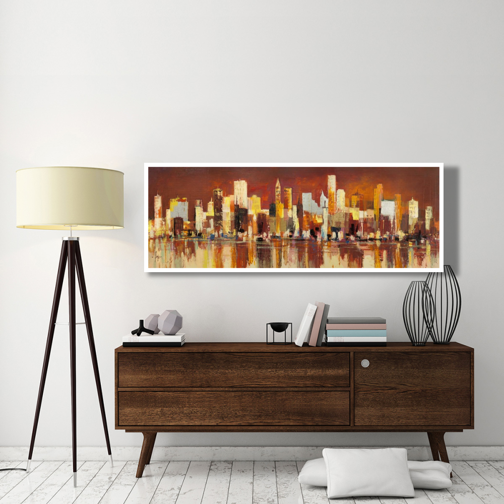 Manhattan al tramonto-Paper Art-74&quotx26"