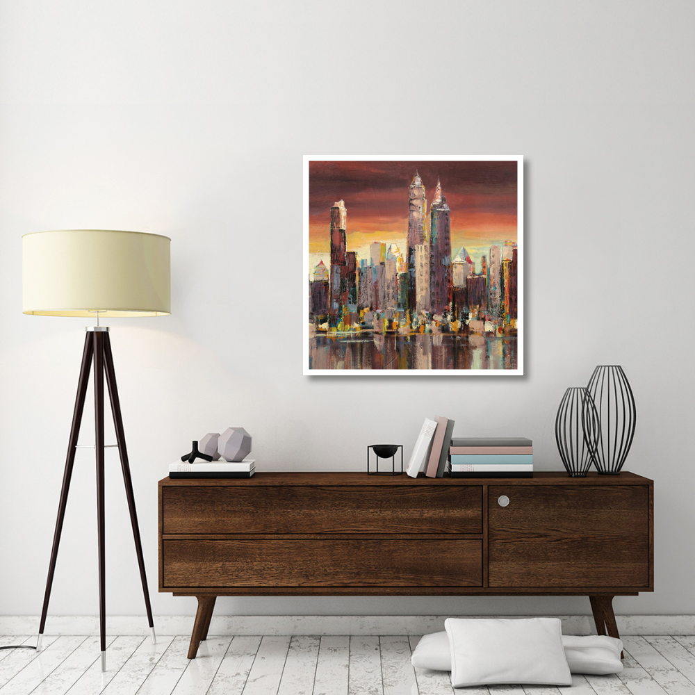 Sera su New York (detail)-Paper Art-38&quotx38"