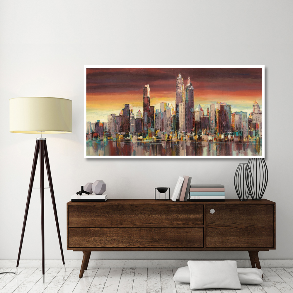 Sera su New York-Paper Art-74&quotx38"