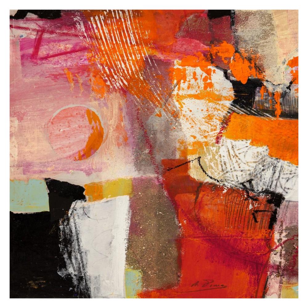 Colors of Summer I-Paper Art-32"x32"