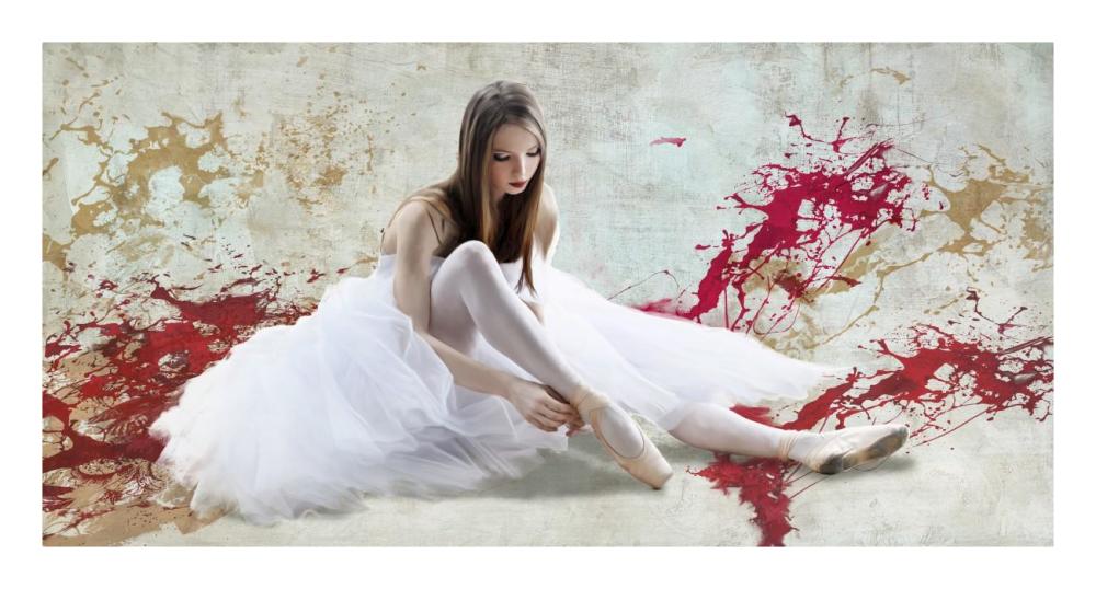 Ballet Dancer-Paper Art-26"x14"
