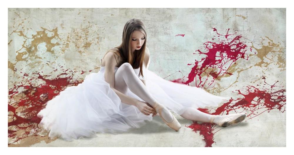 Ballet Dancer-Paper Art-38"x20"