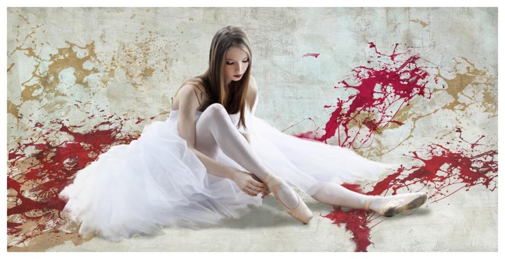 Ballet Dancer-Paper Art-74"x38"