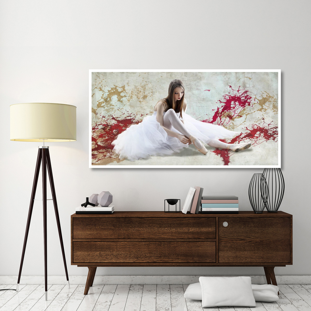 Ballet Dancer-Paper Art-74&quotx38"