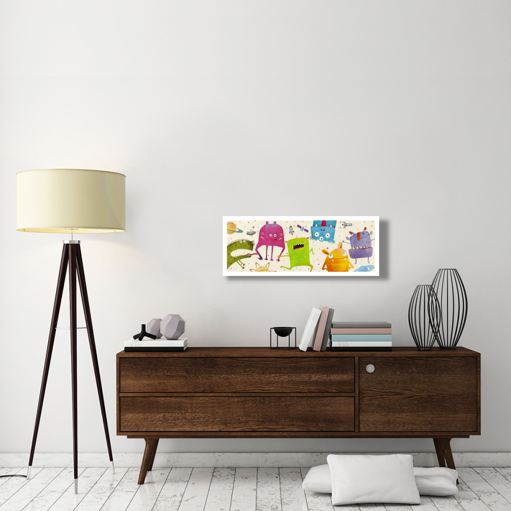 Alien Friends-Paper Art-38&quotx14"